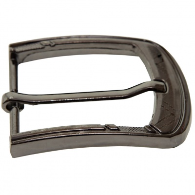 Пряжка металлическая для мужского ремня SC035#3 (шир.ремня 40 мм), цв.-тем.никель - купить в Рубцовске. Цена: 43.93 руб.