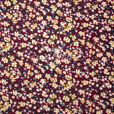 Плательная ткань "Софи" 5.1, 75 гр/м2, шир.150 см, принт растительный - купить в Рубцовске. Цена 243.96 руб.
