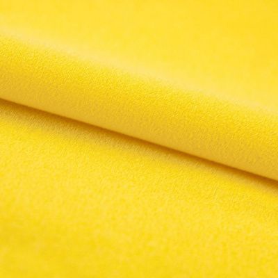 Креп стрейч Амузен 12-0752, 85 гр/м2, шир.150см, цвет жёлтый - купить в Рубцовске. Цена 194.07 руб.