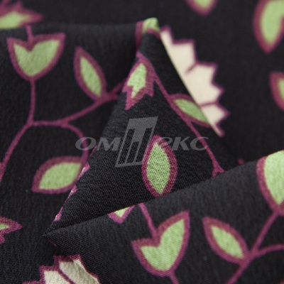 Плательная ткань "Фламенко" 10.1, 80 гр/м2, шир.150 см, принт растительный - купить в Рубцовске. Цена 241.49 руб.