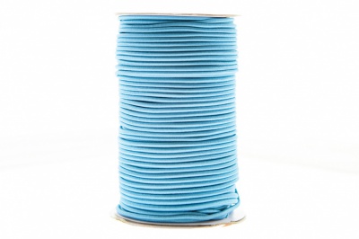 0370-1301-Шнур эластичный 3 мм, (уп.100+/-1м), цв.168 - голубой - купить в Рубцовске. Цена: 459.62 руб.