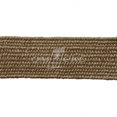 Тесьма отделочная полипропиленовая плетеная эластичная #2, шир. 40мм, цв.- соломенный - купить в Рубцовске. Цена: 50.99 руб.