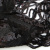 Трикотажное полотно с пайетками, шир.130 см, #311-бахрома чёрная - купить в Рубцовске. Цена 1 183.35 руб.