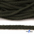 Шнур плетеный d-6 мм круглый, 70% хлопок 30% полиэстер, уп.90+/-1 м, цв.1075-хаки - купить в Рубцовске. Цена: 588 руб.