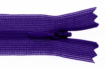 Молния потайная Т3 866, 20 см, капрон, цвет фиолетовый - купить в Рубцовске. Цена: 5.27 руб.