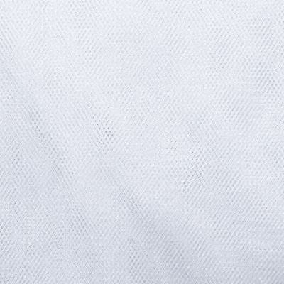 Трикотажное полотно Тюль Кристалл, 100% полиэфир, 16-01/белый, 15гр/м2, шир.160см. - купить в Рубцовске. Цена 129.70 руб.