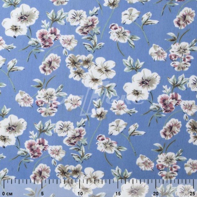 Плательная ткань "Фламенко" 12.1, 80 гр/м2, шир.150 см, принт растительный - купить в Рубцовске. Цена 241.49 руб.