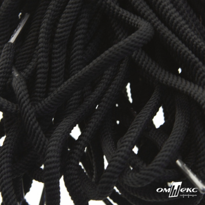 Шнурки #106-09, круглые 130 см, цв.чёрный - купить в Рубцовске. Цена: 21.92 руб.