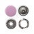 Кнопка рубашечная (закрытая) 9,5мм - эмаль, цв.003 - розовый - купить в Рубцовске. Цена: 5.74 руб.