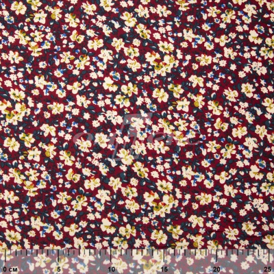 Плательная ткань "Софи" 5.1, 75 гр/м2, шир.150 см, принт растительный - купить в Рубцовске. Цена 243.96 руб.