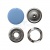 Кнопка рубашечная (закрытая) 9,5мм - эмаль, цв.182 - св.голубой - купить в Рубцовске. Цена: 5.74 руб.