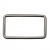 Рамка металлическая прямоугольная, 40 х 15 мм- тём.никель - купить в Рубцовске. Цена: 4.60 руб.