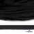 Шнур плетеный d-8 мм плоский, 70% хлопок 30% полиэстер, уп.85+/-1 м, цв.- чёрный - купить в Рубцовске. Цена: 735 руб.