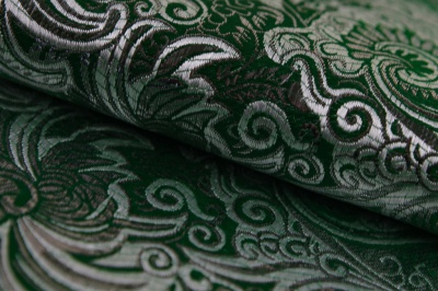 Ткань костюмная жаккард, 135 гр/м2, шир.150см, цвет зелёный№4 - купить в Рубцовске. Цена 441.94 руб.