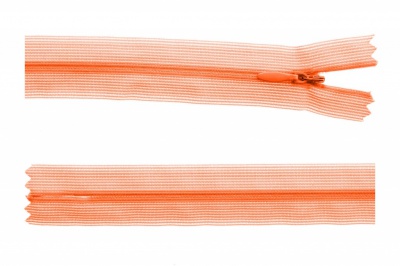 Молния потайная Т3 849, 20 см, капрон, цвет оранжевый - купить в Рубцовске. Цена: 5.12 руб.