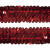 Тесьма с пайетками 3, шир. 30 мм/уп. 25+/-1 м, цвет красный - купить в Рубцовске. Цена: 1 087.39 руб.