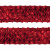 Тесьма с пайетками 3, шир. 35 мм/уп. 25+/-1 м, цвет красный - купить в Рубцовске. Цена: 1 308.30 руб.